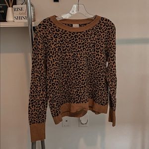 Cheetah Print Sweater- SOLD IG